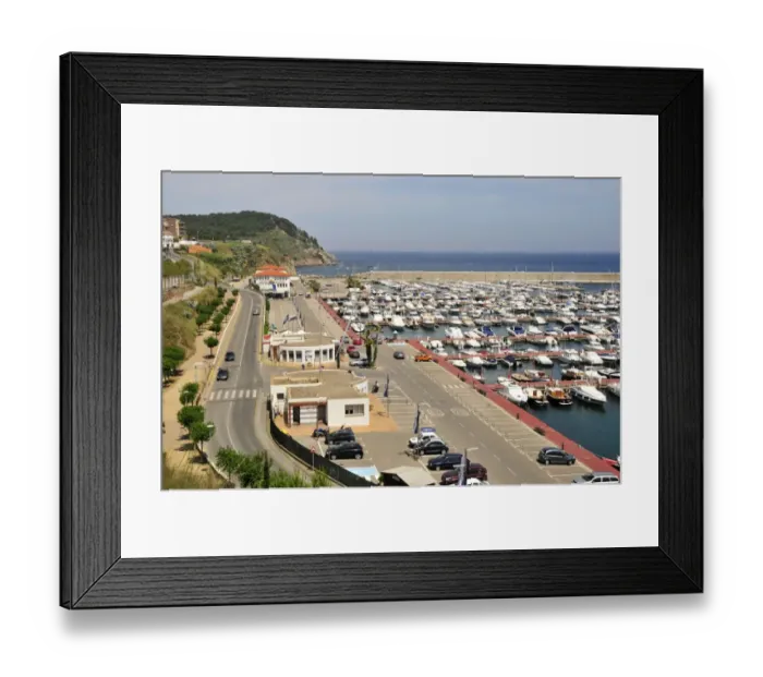 Framed Print : Yacht port of Palamos, Costa Brava, Spain, Iberian Peninsula, Europe