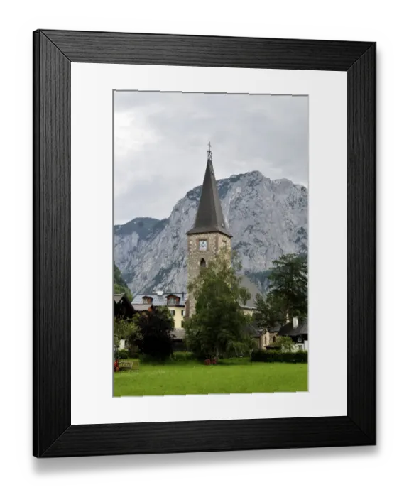 Framed Print : Church of Altaussee in the Fischerndorf quarter, Ausseerland, Salzkammergut, Styria, Austria, Europe Framed Print : Church of Altaussee in the Fischerndorf quarter, Ausseerland, Salzkammergut, Styria, Austria, Europe