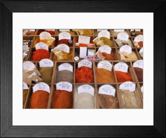 Framed Print : Spices on a market at Nice, Department Alpes-Maritimes, Region Provence-Alpes-CAzAśte d Azur, France, Europe Framed Print : Spices on a market at Nice, Department Alpes-Maritimes, Region Provence-Alpes-CAzAśte d Azur, France, Europe