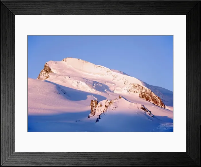 Framed Print : Mt Strahlhorn as seen from Britannia Huette, hut, in the morning, Ss Fee, Valais, Switzerland, Europe Framed Print : Mt Strahlhorn as seen from Britannia Huette, hut, in the morning, Ss Fee, Valais, Switzerland, Europe
