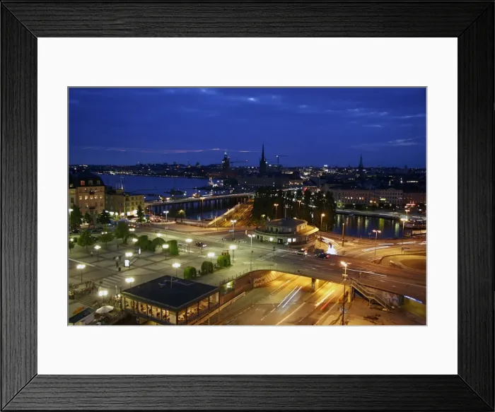Framed Print : Dusk, Stockholm, Sweden, Europe Framed Print : Dusk, Stockholm, Sweden, Europe