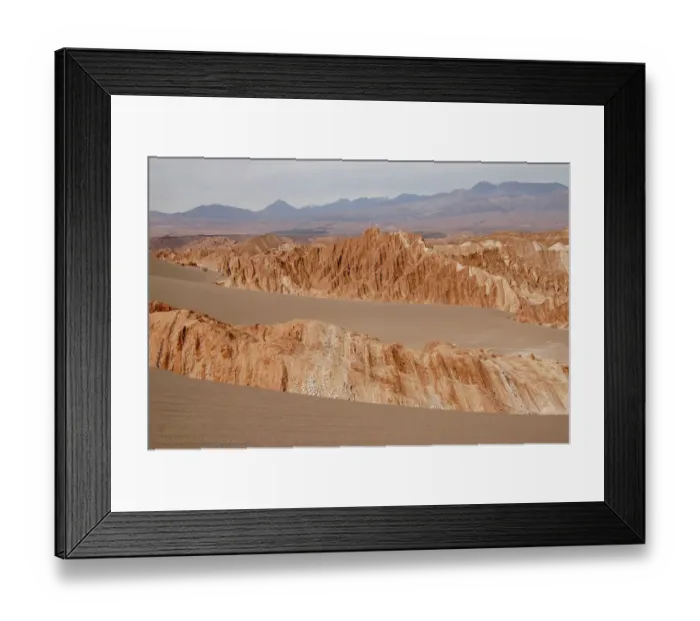 Framed Print : Valle de la Luna, moon valley, near San Pedro de Atacama, Atacama Desert, Chile, South America