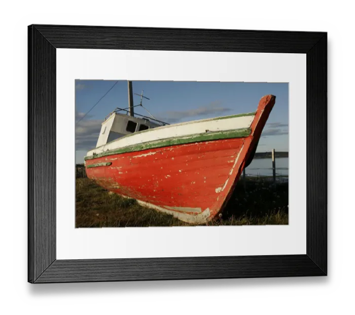 Framed Print : Old fishing boat, Punta Arenas, Patagonia, Chile, South America Framed Print : Old fishing boat, Punta Arenas, Patagonia, Chile, South America