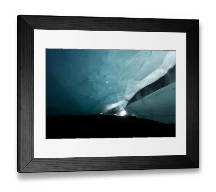 Framed Print : Glacier cave at Vatnajoekull, Iceland, Europe Framed Print : Glacier cave at Vatnajoekull, Iceland, Europe