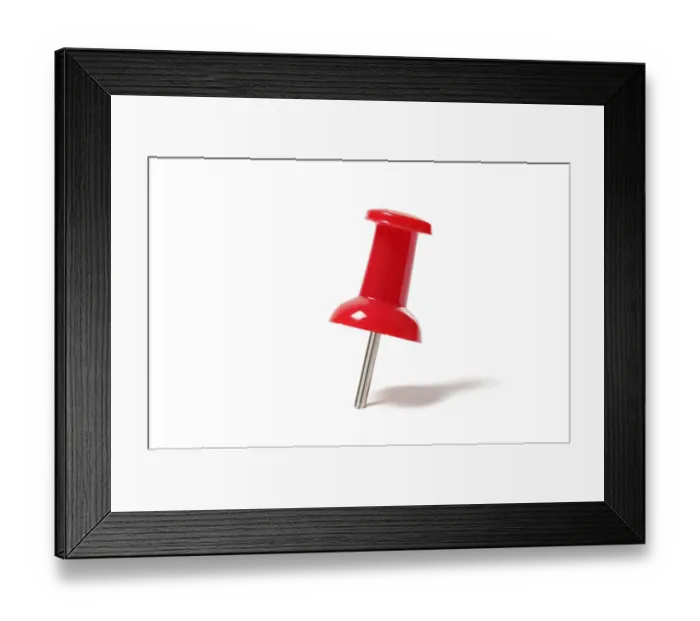 Framed Print : Push pin Framed Print : Push pin