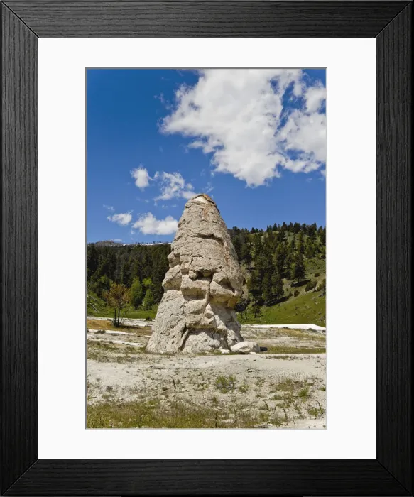 Framed Print : Liberty Cap spring, Mammoth Hot Spring Terraces, Yellowstone National Park, Wyoming, USA Framed Print : Liberty Cap spring, Mammoth Hot Spring Terraces, Yellowstone National Park, Wyoming, USA