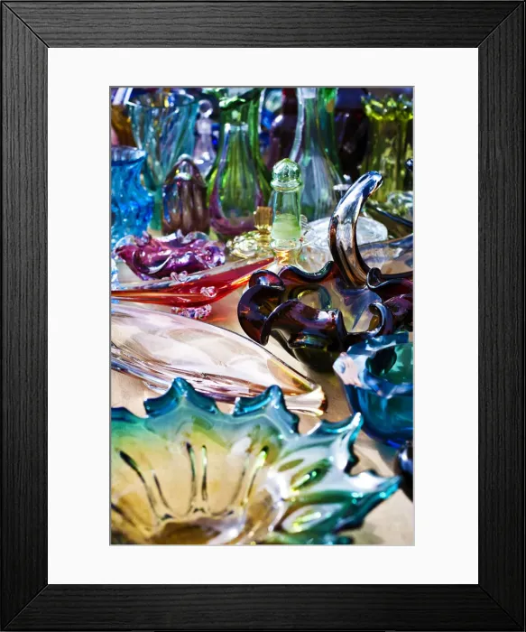 Framed Print : Table at a flea market Framed Print : Table at a flea market