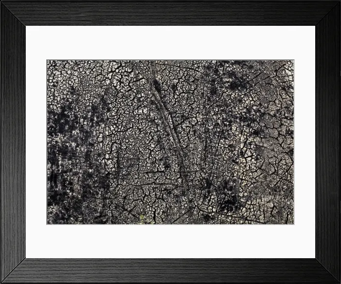 Framed Print : Rotted tar coating on a drum Framed Print : Rotted tar coating on a drum