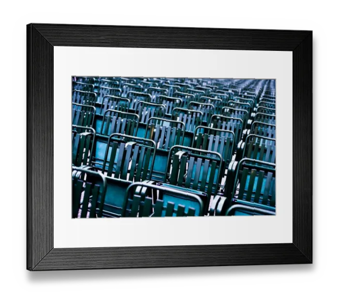 Framed Print : Empty seats