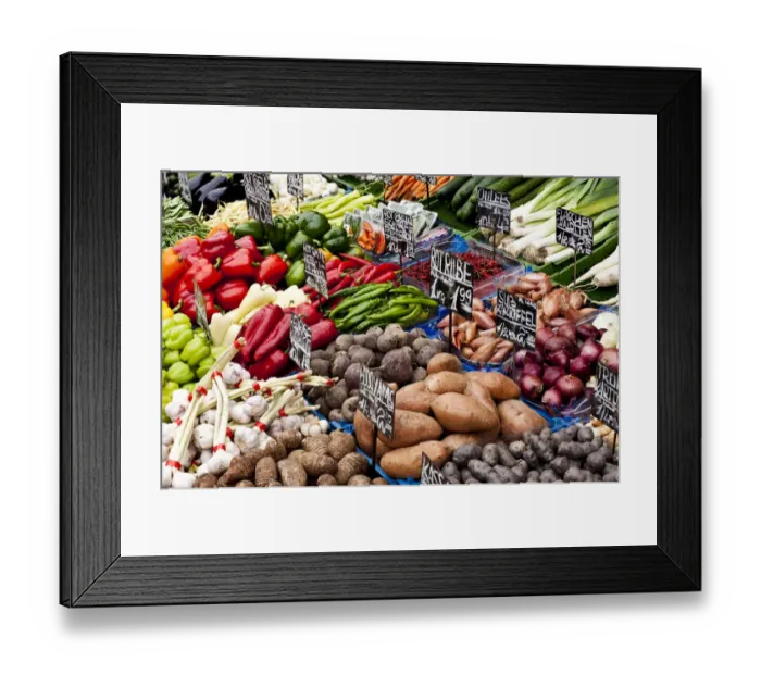 Framed Print : Vegetable stall at the Naschmarkt markets, Vienna, Austria, Europe Framed Print : Vegetable stall at the Naschmarkt markets, Vienna, Austria, Europe