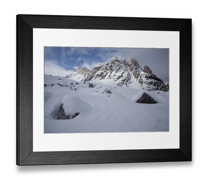 Framed Print : Antonispitze peak and Eisengabelspitze peak, Dolomites, South Tyrol, Italy, Europe
