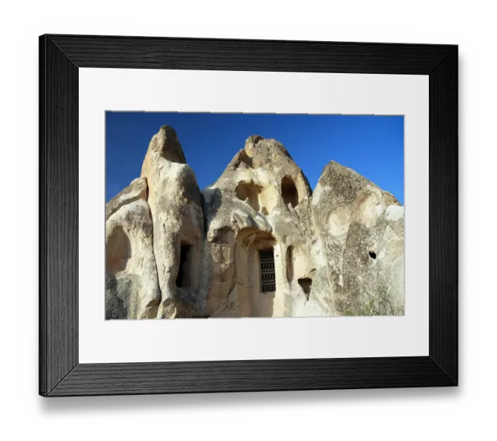 Framed Print : Tufa landscape near Goereme, Cappadocia, Anatolia, Turkey, Western Asia