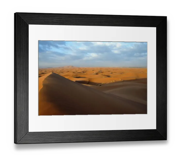 Framed Print : Sand dunes, Erg Chebbi desert, Morocco, Africa