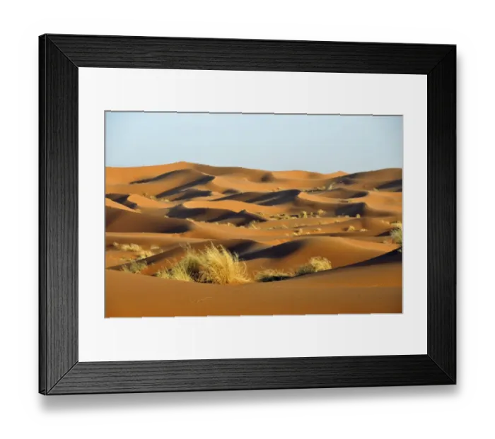 Framed Print : Sand dunes, Erg Chebbi desert, Morocco, Africa Framed Print : Sand dunes, Erg Chebbi desert, Morocco, Africa