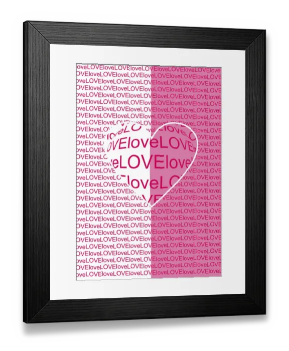 Framed Print : Love, illustration, concept Framed Print : Love, illustration, concept