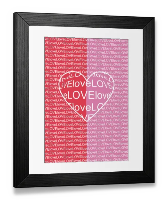 Framed Print : Love, illustration, concept Framed Print : Love, illustration, concept