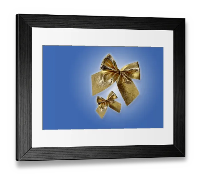 Framed Print : Golden bows