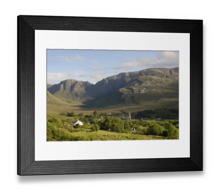 Framed Print : Valley with church ruins in the hills of Donegal at the Poisoned Lake, County Donegal, Republic of Ireland, Europe Framed Print : Valley with church ruins in the hills of Donegal at the Poisoned Lake, County Donegal, Republic of Ireland, Europe