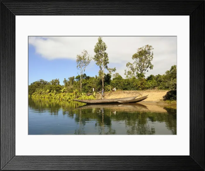 Framed Print : Dugout canoe on the Canal des Pangalanes, Tamatave, Madagascar, Africa Framed Print : Dugout canoe on the Canal des Pangalanes, Tamatave, Madagascar, Africa