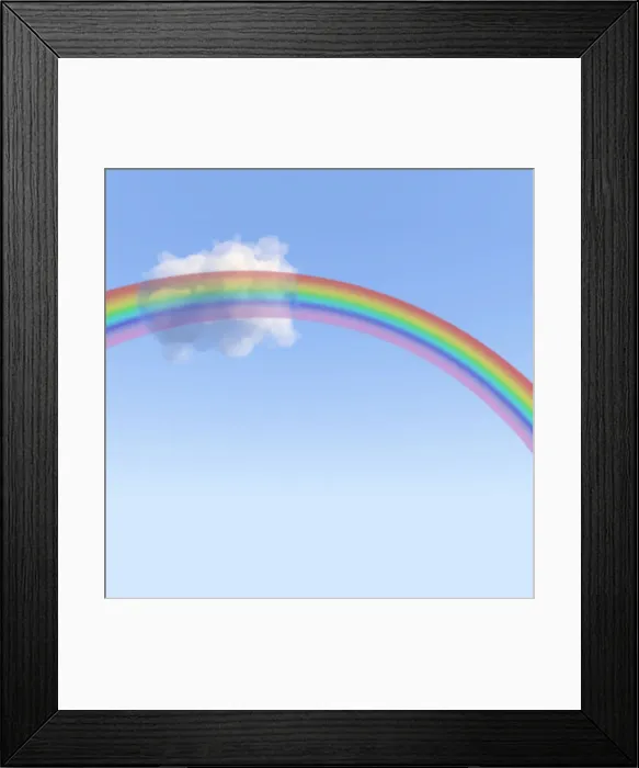 Framed Print : Rainbow, 3D illustration Framed Print : Rainbow, 3D illustration