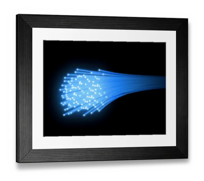 Framed Print : Fiber optic cable, 3D illustration Framed Print : Fiber optic cable, 3D illustration