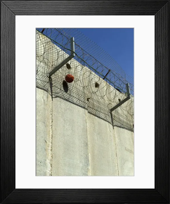 Framed Print : Border fortification between Israel and the Palestinian territories in the West Bank near Ramallah, Middle East Framed Print : Border fortification between Israel and the Palestinian territories in the West Bank near Ramallah, Middle East