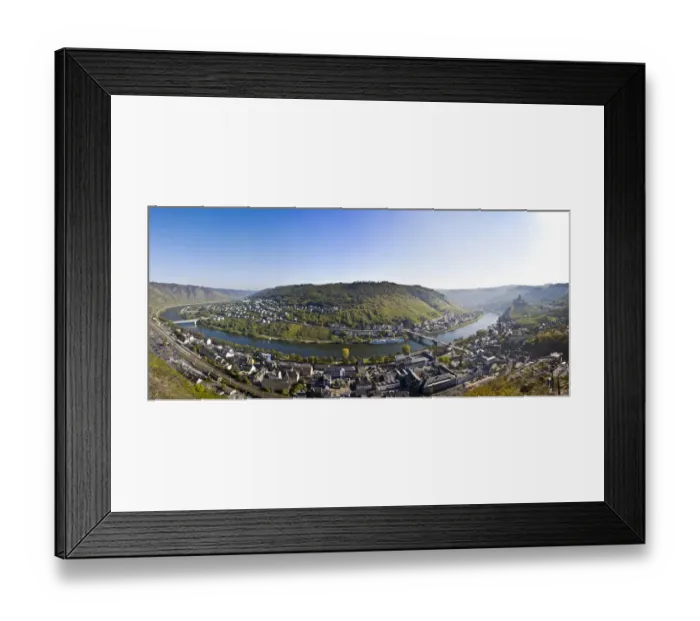 Framed Print : View of Cochem on the Moselle, Rhineland-Palatinate, Germany, Europe