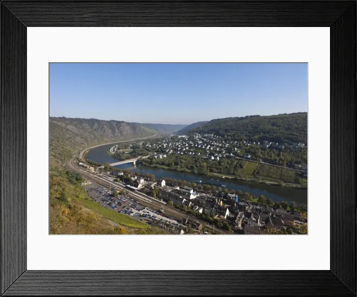 Framed Print : View of Cochem on the Moselle, Rhineland-Palatinate, Germany, Europe
