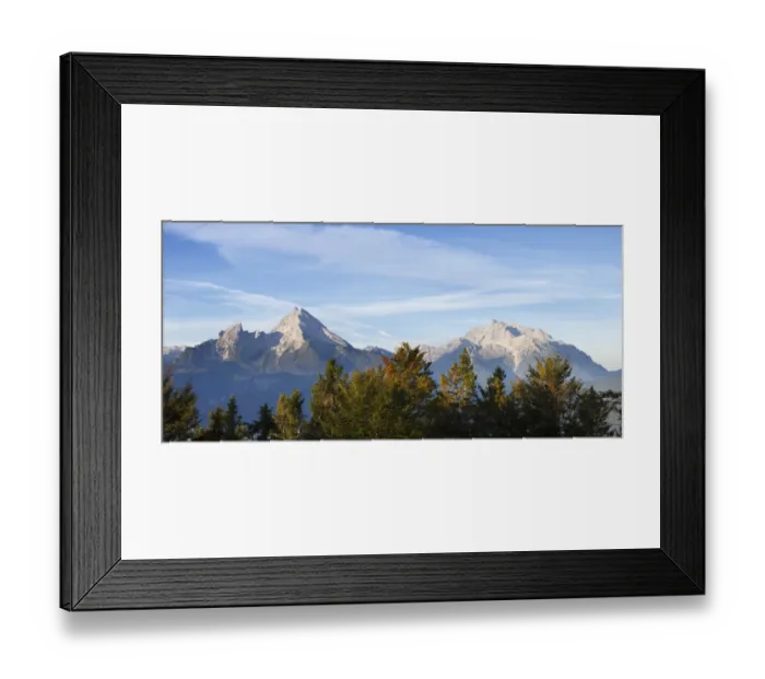 Framed Print : Watzmann and Hochkalter mountains, view from Kneifelspitze mountain near Berchtesgaden, Berchtesgaden Alps, Berchtesgadener Land district, Upper Bavaria, Germany, Europe Framed Print : Watzmann and Hochkalter mountains, view from Kneifelspitze mountain near Berchtesgaden, Berchtesgaden Alps, Berchtesgadener Land district, Upper Bavaria, Germany, Europe