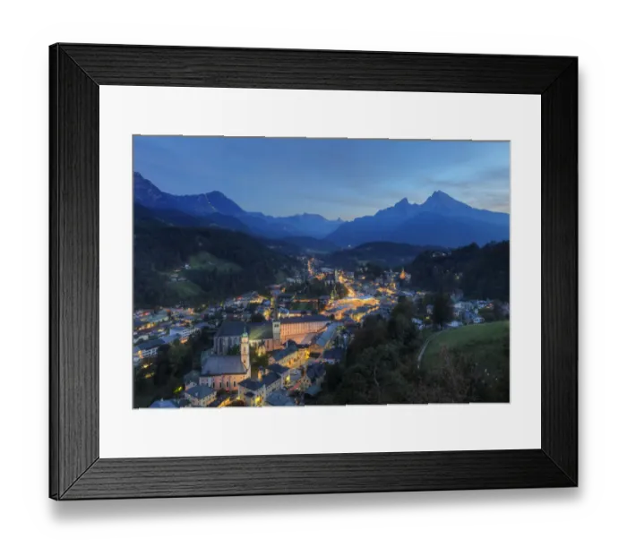 Framed Print : View from Mt. Lockstein on Berchtesgaden, in the rear right Mt. Watzmann, Berchtesgadener Land, Upper Bavaria, Bavaria, Germany, Europe Framed Print : View from Mt. Lockstein on Berchtesgaden, in the rear right Mt. Watzmann, Berchtesgadener Land, Upper Bavaria, Bavaria, Germany, Europe