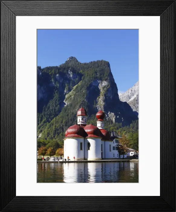 Framed Print : St. Bartholomae pilgrimage church, Lake Koenigssee, Nationalpark Berchtesgaden national park, Berchtesgadener Land, Upper Bavaria, Bavaria, Germany, Europe Framed Print : St. Bartholomae pilgrimage church, Lake Koenigssee, Nationalpark Berchtesgaden national park, Berchtesgadener Land, Upper Bavaria, Bavaria, Germany, Europe