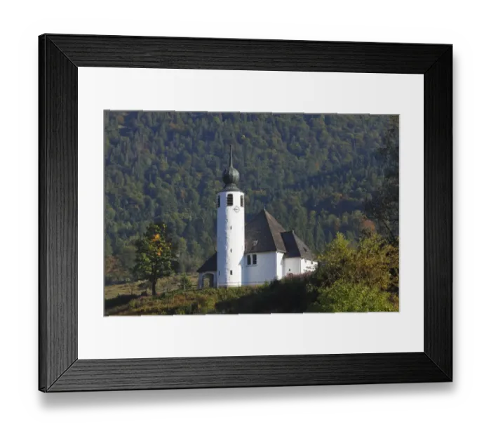 Framed Print : Church of St. Vinzenz in Weissenbach on the Alpenstrasse Road, Berchtesgadener Land, Upper Bavaria, Bavaria, Germany, Europe Framed Print : Church of St. Vinzenz in Weissenbach on the Alpenstrasse Road, Berchtesgadener Land, Upper Bavaria, Bavaria, Germany, Europe