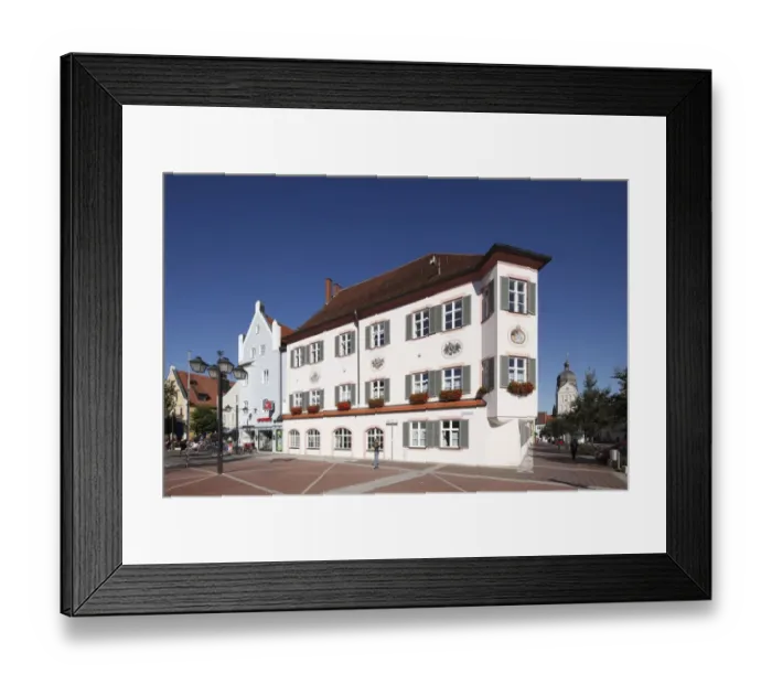 Framed Print : City Hall on Schrannenplatz square, Erding, Upper Bavaria, Bavaria, Germany, Europe Framed Print : City Hall on Schrannenplatz square, Erding, Upper Bavaria, Bavaria, Germany, Europe