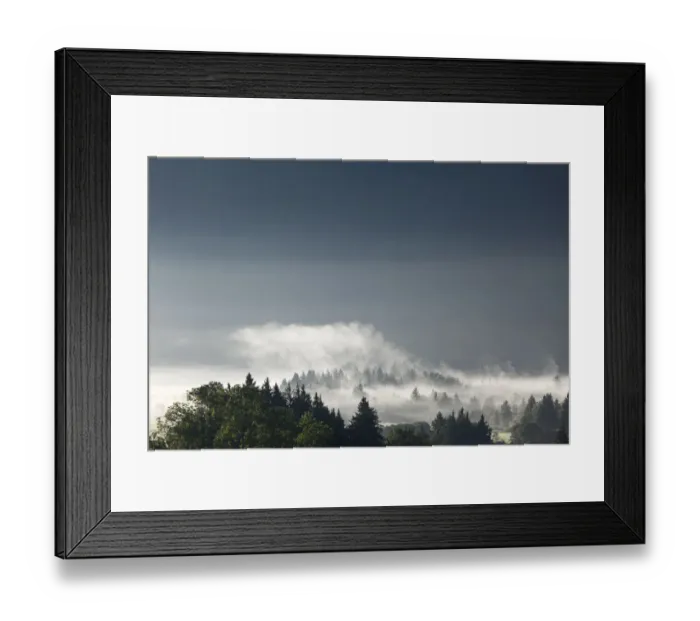 Framed Print : Morning mist over the forest, Gaissach, Isarwinkel, Upper Bavaria, Bavaria, Germany, Europe Framed Print : Morning mist over the forest, Gaissach, Isarwinkel, Upper Bavaria, Bavaria, Germany, Europe
