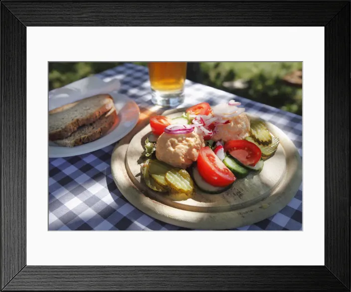 Framed Print : Obatzter, typical Bavarian snack plate, Upper Bavaria, Bavaria, Germany, Europe Framed Print : Obatzter, typical Bavarian snack plate, Upper Bavaria, Bavaria, Germany, Europe