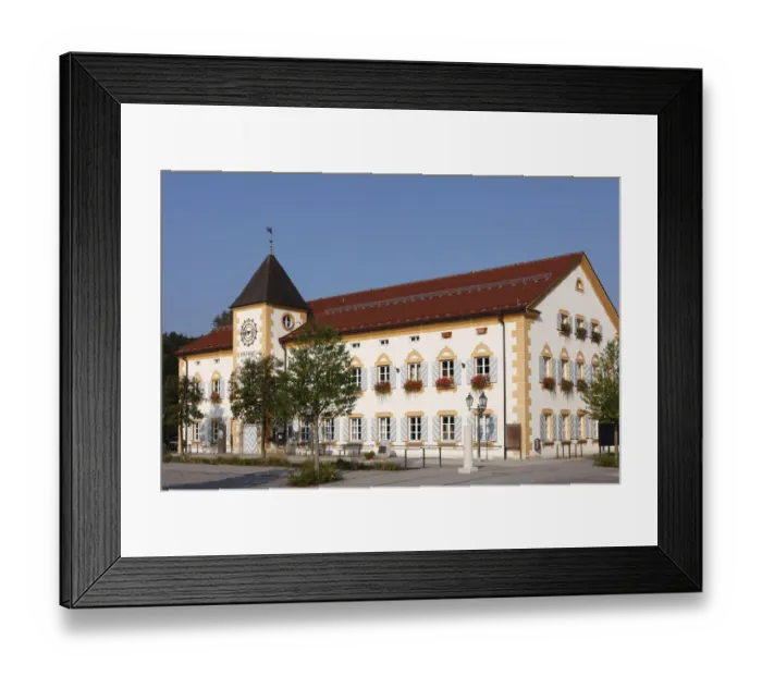 Framed Print : Town hall, Geretsried, Upper Bavaria, Bavaria, Germany, Europe Framed Print : Town hall, Geretsried, Upper Bavaria, Bavaria, Germany, Europe