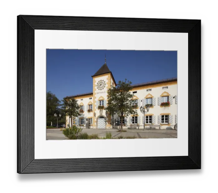 Framed Print : Town hall, Geretsried, Upper Bavaria, Bavaria, Germany, Europe Framed Print : Town hall, Geretsried, Upper Bavaria, Bavaria, Germany, Europe
