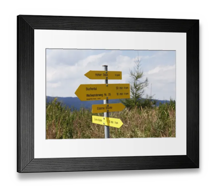 Framed Print : Signpost on Muehlberg, Dunkelsteinerwald, Wachau, Mostviertel, Lower Austria, Austria, Europe Framed Print : Signpost on Muehlberg, Dunkelsteinerwald, Wachau, Mostviertel, Lower Austria, Austria, Europe