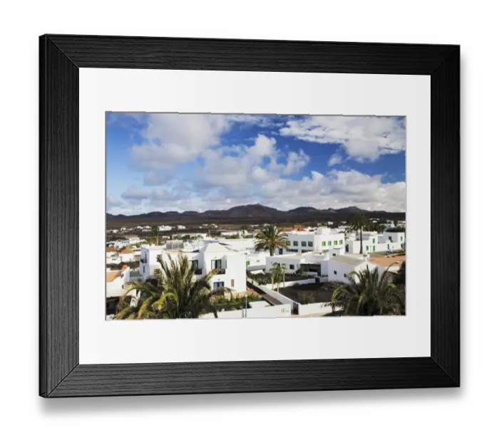 Framed Print : View over Yaiza towards the MontaAzAnas del Fuego, Mountains of Fire, Lanzarote, Canary Islands, Spain, Europe Framed Print : View over Yaiza towards the MontaAzAnas del Fuego, Mountains of Fire, Lanzarote, Canary Islands, Spain, Europe