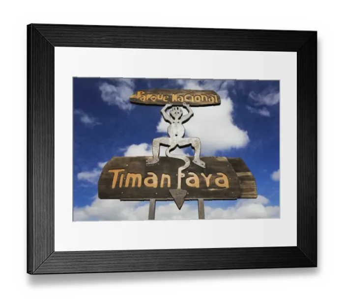 Framed Print : Sign for Timanfaya National Park, Lanzarote, Canary Islands, Spain, Europe Framed Print : Sign for Timanfaya National Park, Lanzarote, Canary Islands, Spain, Europe