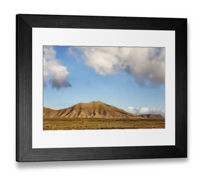 Framed Print : The Los Ajaches mountains near Playa Blanca, Lanzarote, Canary Islands, Spain, Europe