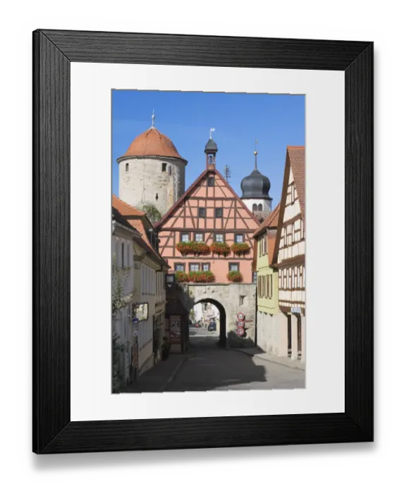 Framed Print : City gate in Langenburg Hohenlohe, Baden-Wuerttemberg, Germany, Europe Framed Print : City gate in Langenburg Hohenlohe, Baden-Wuerttemberg, Germany, Europe