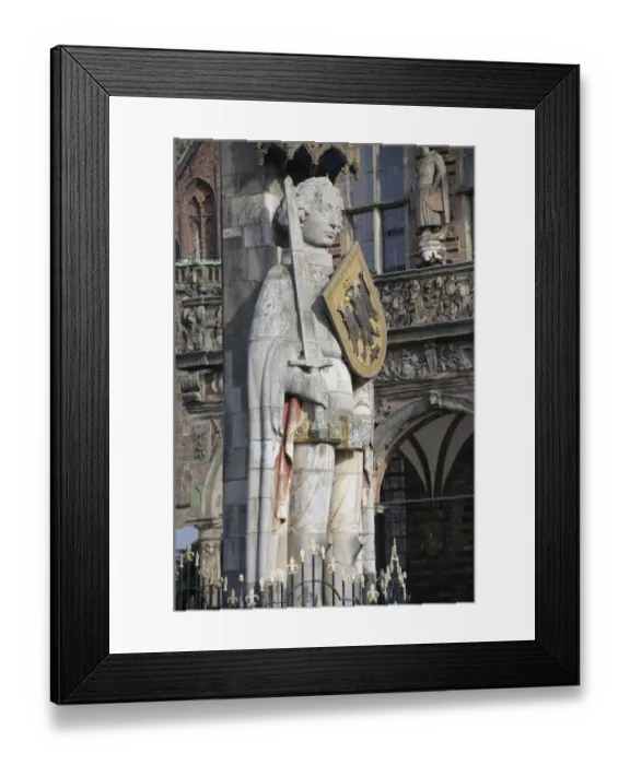 Framed Print : Bremer Roland or Roland Statue, Bremen, Germany, Europe Framed Print : Bremer Roland or Roland Statue, Bremen, Germany, Europe