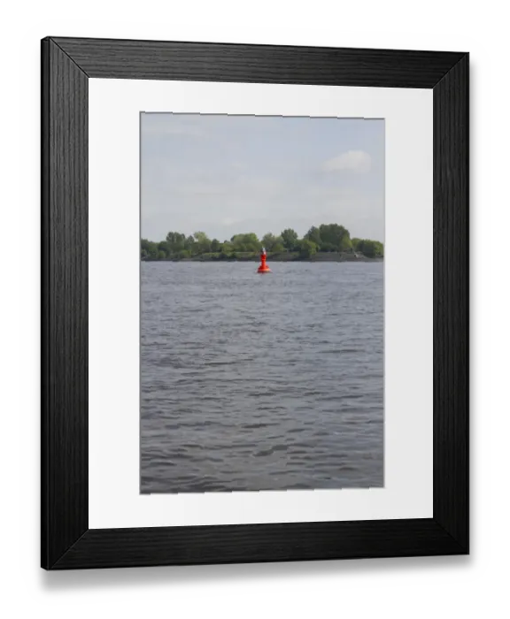 Framed Print : Shipping channel marker on the Elbe river, Teufelsbrueck, Hamburg, Germany, Europe Framed Print : Shipping channel marker on the Elbe river, Teufelsbrueck, Hamburg, Germany, Europe