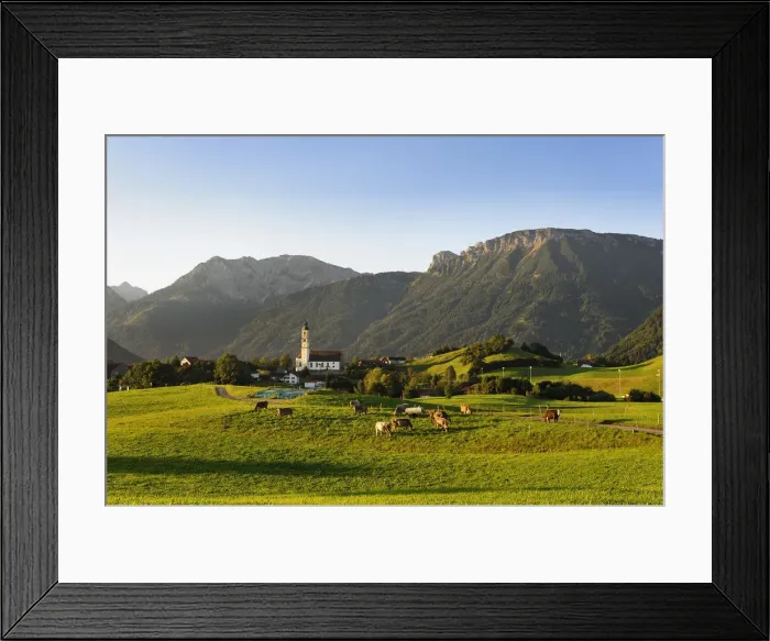 Framed Print : Parish Church of St. Nicholas in Pfronten, Ostallgaeu district, Allgaeu, Bavaria, Germany, Europe Framed Print : Parish Church of St. Nicholas in Pfronten, Ostallgaeu district, Allgaeu, Bavaria, Germany, Europe