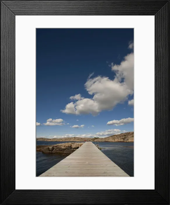 Framed Print : Wooden landing stage at a place for bathing on one of the skerries of Molloesund, Vaestra Goetaland County, Sweden, Europe Framed Print : Wooden landing stage at a place for bathing on one of the skerries of Molloesund, Vaestra Goetaland County, Sweden, Europe