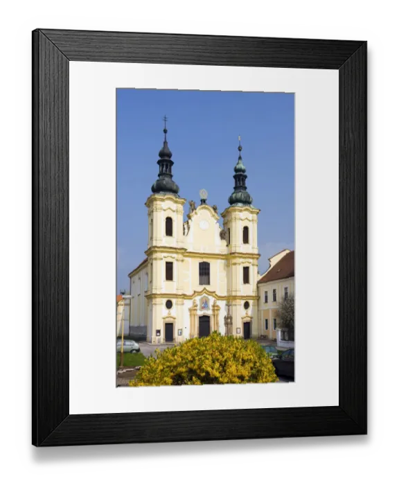 Framed Print : Church of Ascension of Virgin Mary in Straznice, Hodonin district, South Moravia region, Czech Republic, Europe Framed Print : Church of Ascension of Virgin Mary in Straznice, Hodonin district, South Moravia region, Czech Republic, Europe