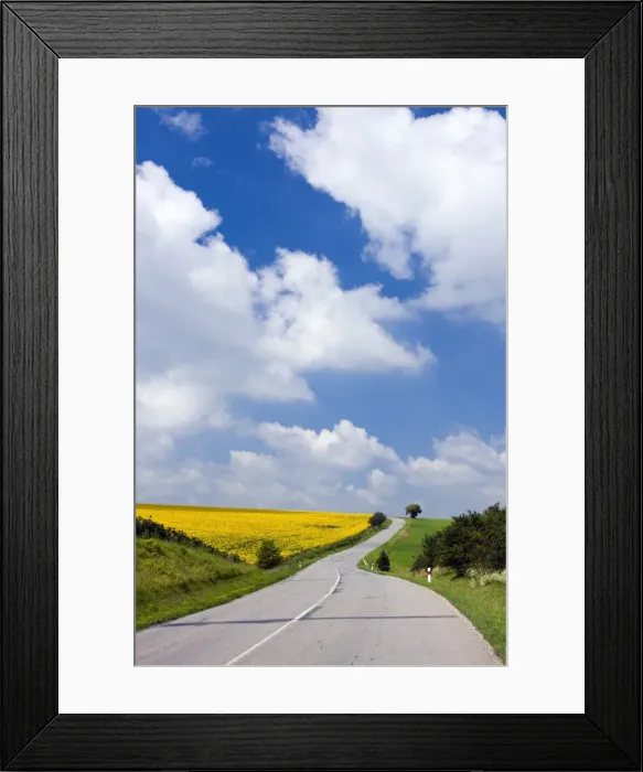 Framed Print : Road near aeumice, UherskAzAoe Brod district, ZlAzAin region, Moravia, Czech Republic, Europe Framed Print : Road near aeumice, UherskAzAoe Brod district, ZlAzAin region, Moravia, Czech Republic, Europe