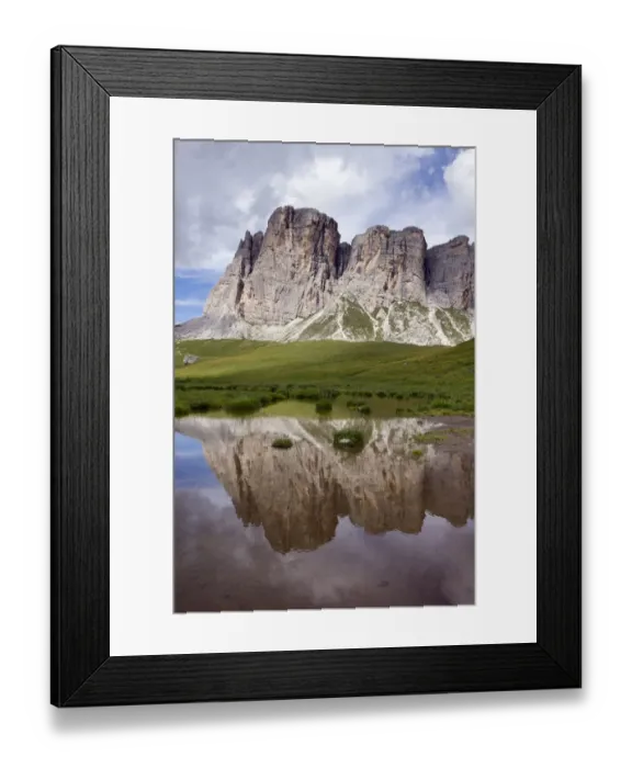 Framed Print : Baste lake, Lago delle Baste, and Mount Ponta Lastoi de Formin, 2657 m, Dolomites, Alto Adige, South Tirol, Alps, Italy, Europe Framed Print : Baste lake, Lago delle Baste, and Mount Ponta Lastoi de Formin, 2657 m, Dolomites, Alto Adige, South Tirol, Alps, Italy, Europe