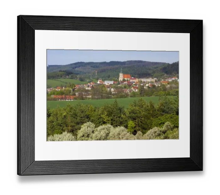 Framed Print : StřAzAilky and Chřiby Mountains, KroměřAzAiaAY district, ZlAzAin region, Moravia, Czech Republic, Europe